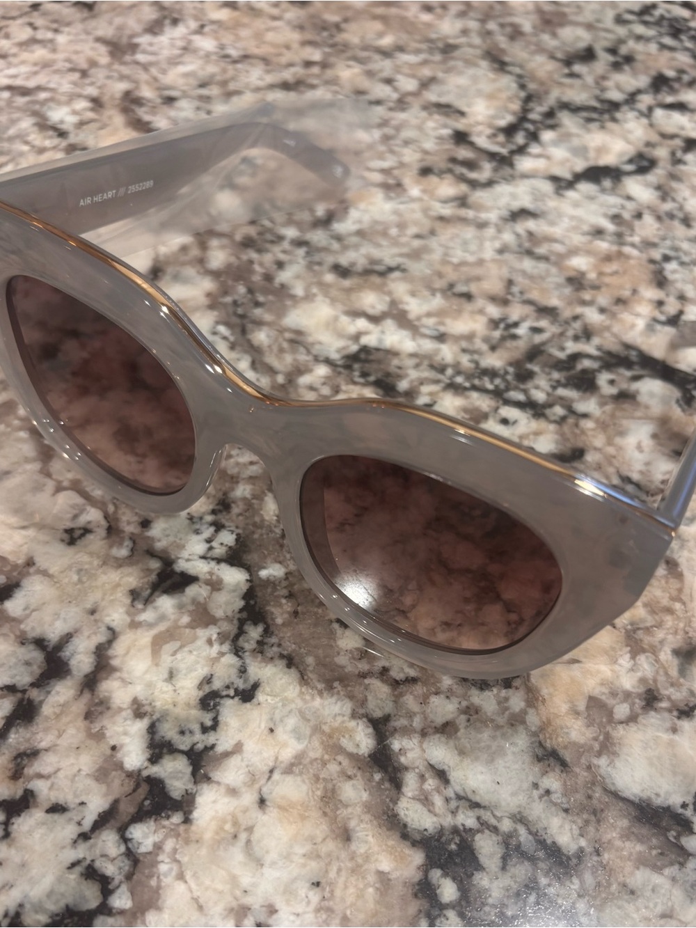 Stylish Women's Sunglasses - Gray Frame with Brown Lenses by Le Specs